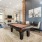 Pool table in apartment clubhouse