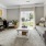 a living room with a large window